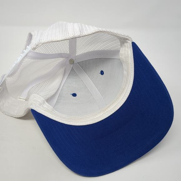 Richardson Snapback Trucker Hat Blue One Size Mesh Back Logo Antler - Picture 7 of 10